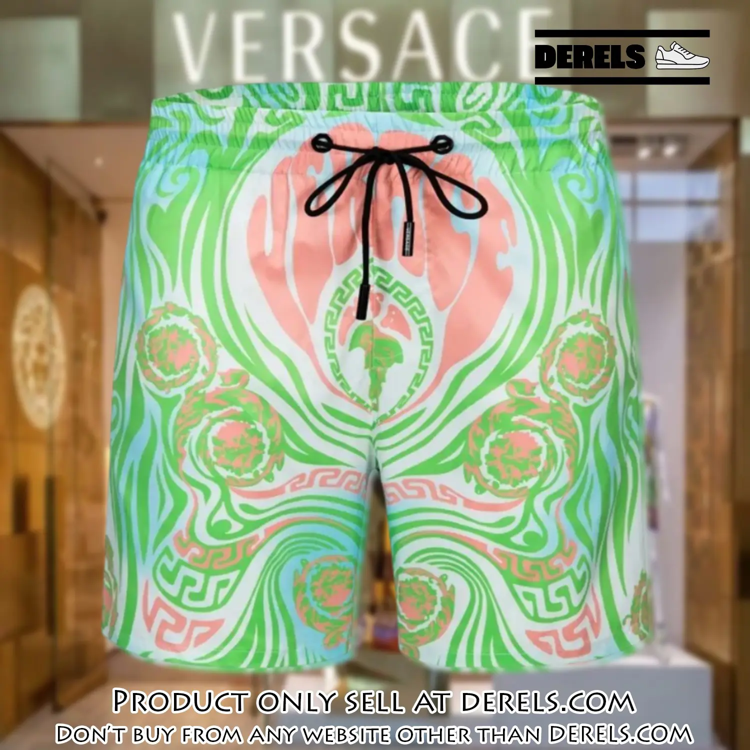 Versace hot 3d luxury all over print shorts pants for men dr2202000